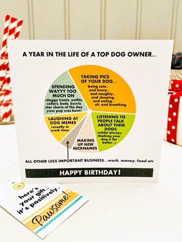 The Dog Owner Birthday Card & Gift Tag