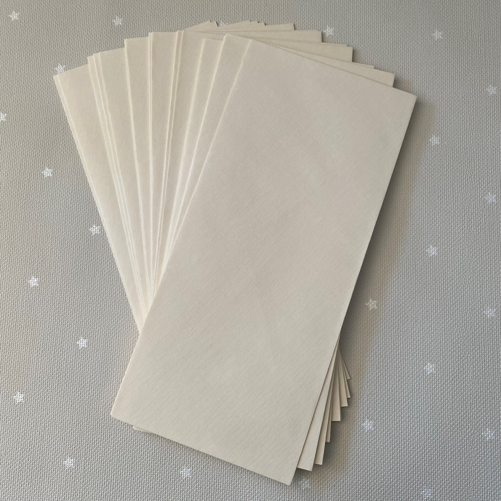 Tall Cream Envelopes-Pack of 40