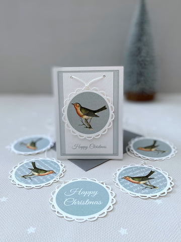 Mini Robin Garland in a matching packet