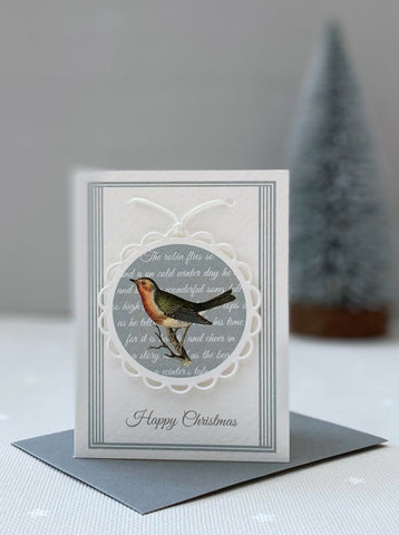 Trio of Mini Robin Christmas Cards