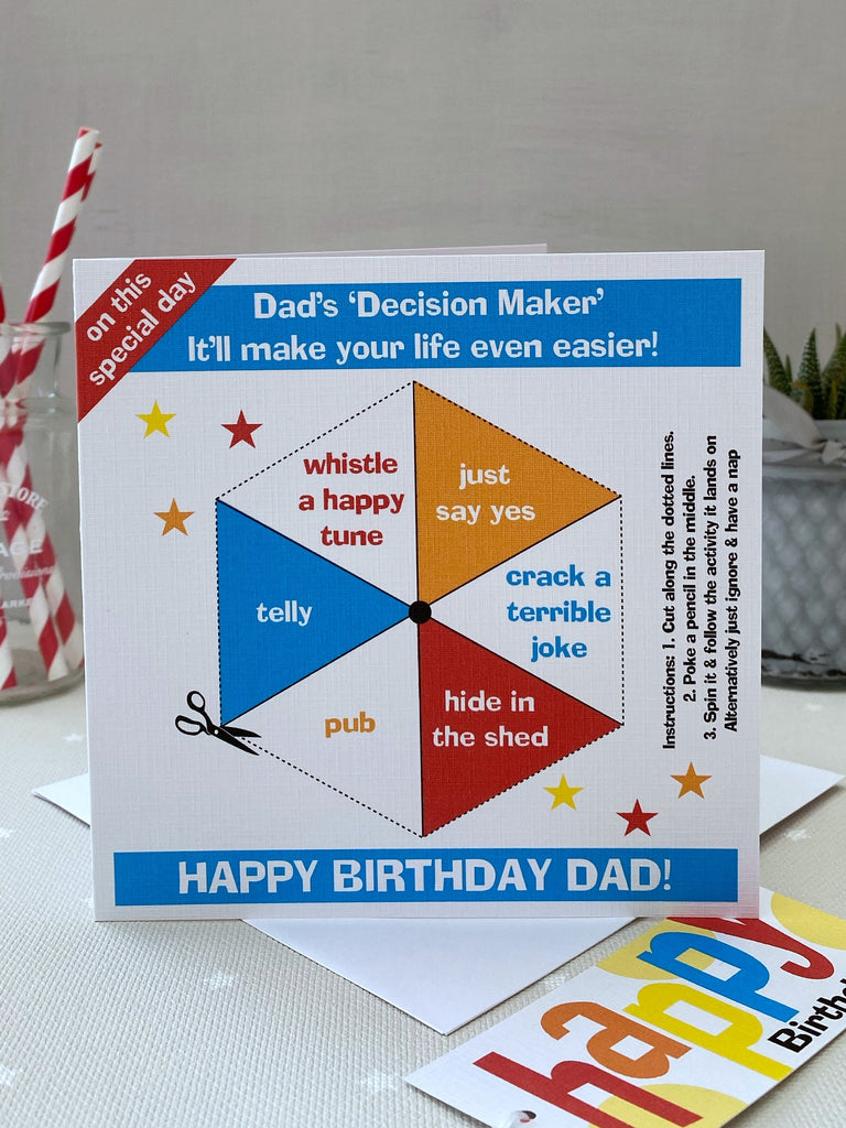 Dad's 'Decision Maker' Birthday Card