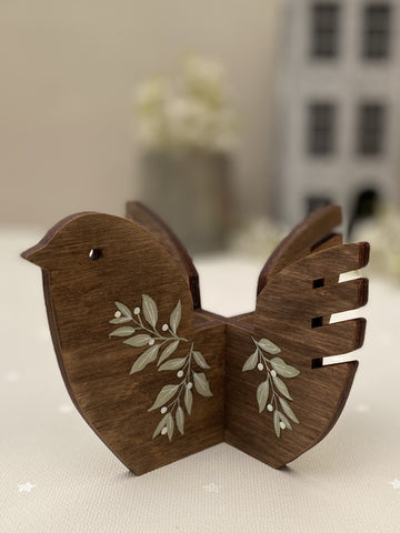 Folk Style Wooden Bird