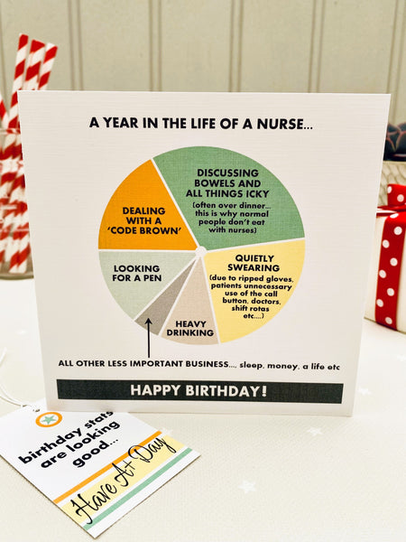 6 Pie Chart Cards for £12