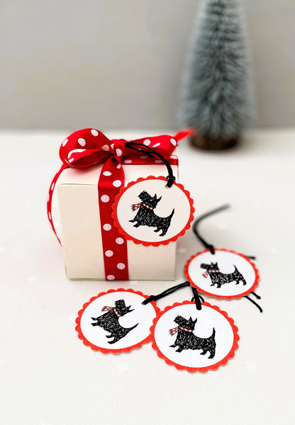 Scotty Dog Christmas Cards. Set of 12.