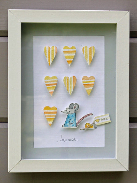 Mouse....3D Framed Watercolour Picture