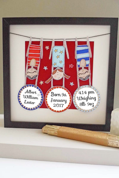 'The Acrobats' Framed Personalised Picture
