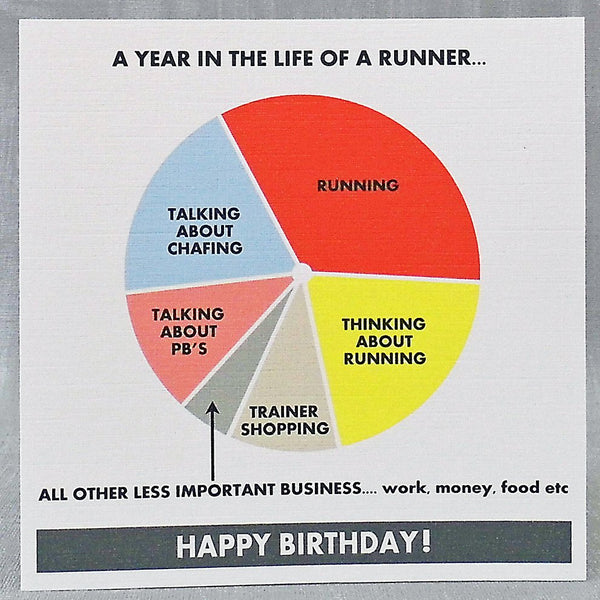 The Runner Birthday Card & Gift Tag