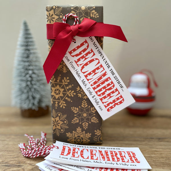 Personalised Christmas Gift Tags.