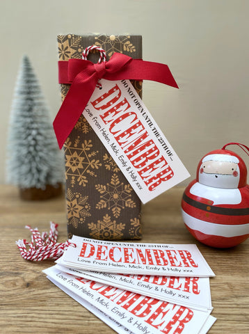 Personalised Christmas Gift Tags.