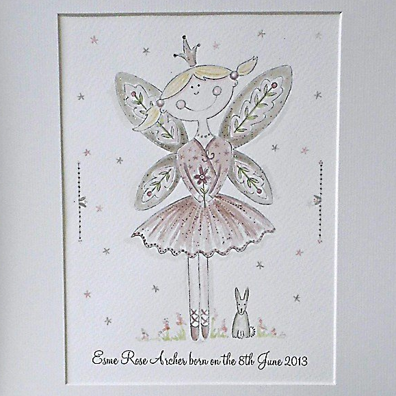 Woodland Fairy Personalised Watercolour