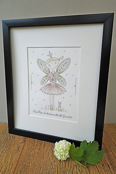 Woodland Fairy Personalised Watercolour