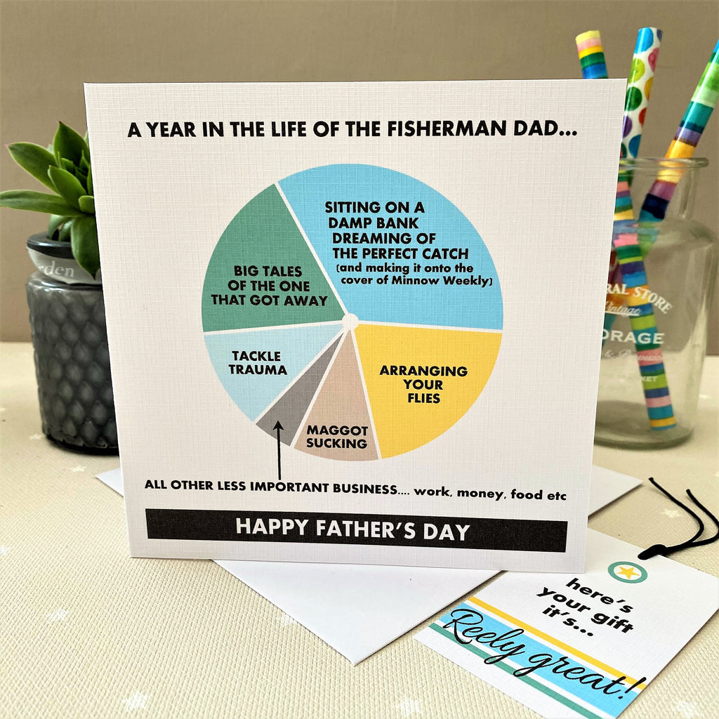 Father's Day Fisherman Card and Tag