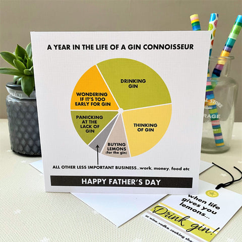 Father's Day Gin Connoisseur Card and Tag