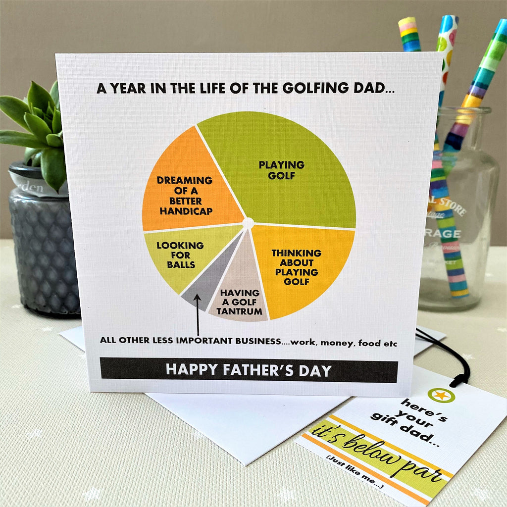Father's Day Golfer Card and Tag