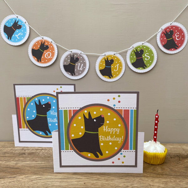 Doggo Bunting Birthday Card