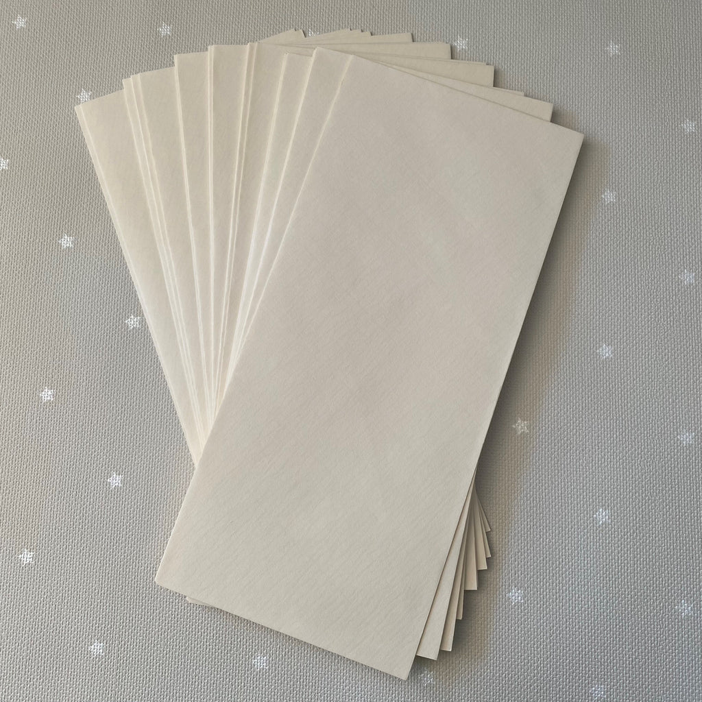 Tall Cream Envelopes-Pack of 40