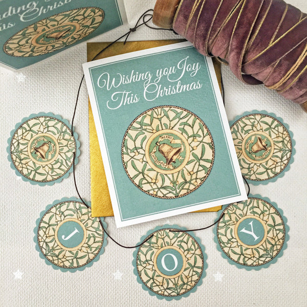 Little Joy or Love Garland in a Card