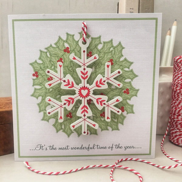 Snowflake Decoration Card